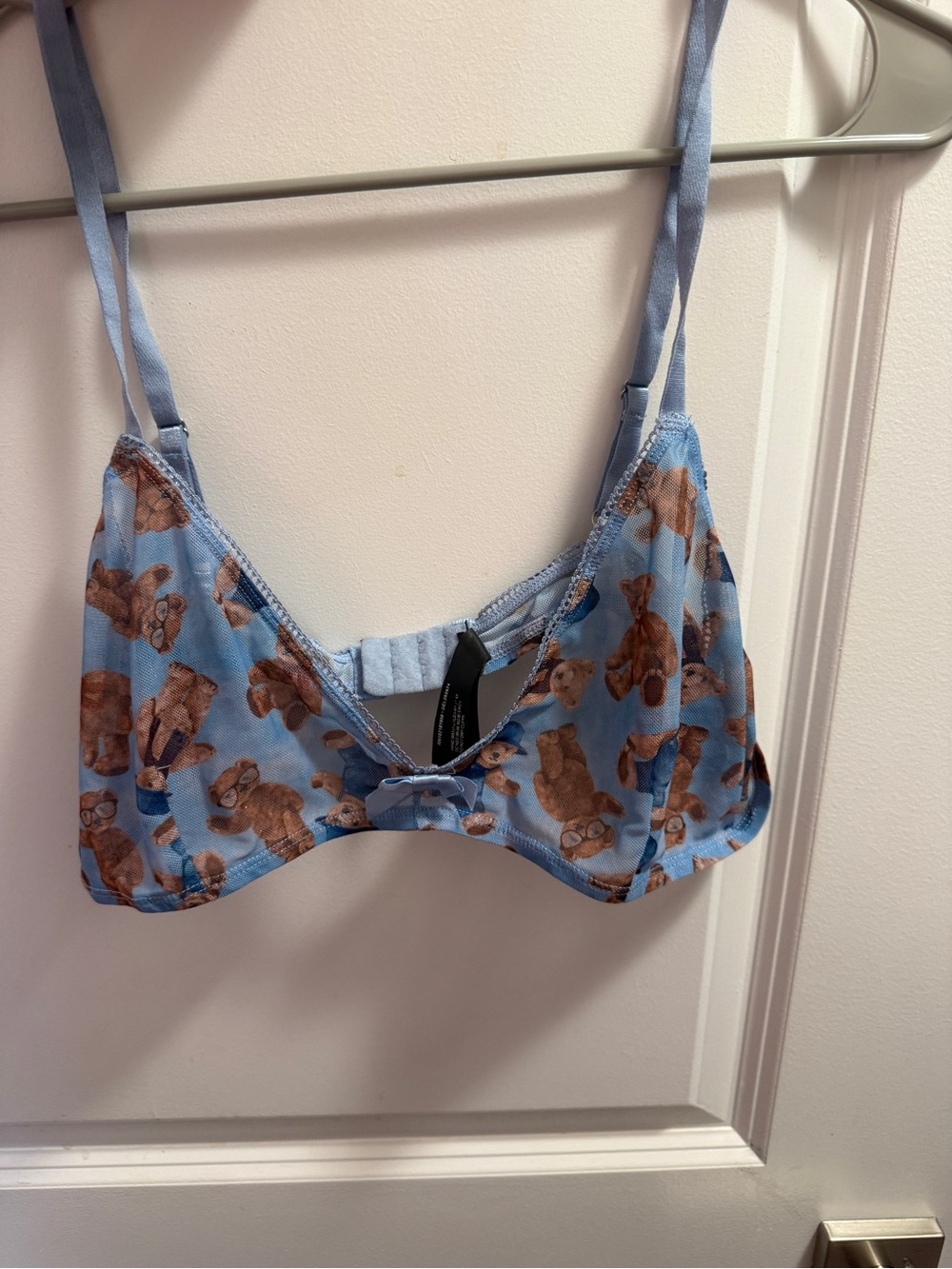 dELiA*s Light Blue Teddy Print Bralette